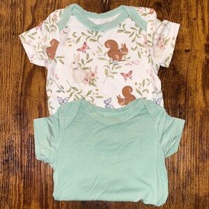 PatPat Baby Short Sleeve Onsie’s 2 pack 0-3 month  NWT
